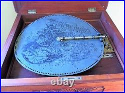 Antique CRITERION MUSIC BOX & STAND