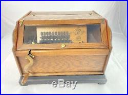 Antique Chautauqua Concert Roller Organ with 1 Cob Roll Hand Crank Music Box Works
