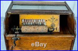 Antique Chautauqua Roller Organ, Music Box, Crank Organ, Working Order with 1 Cob