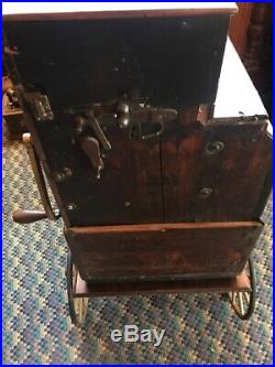 Antique Chiappa & Sons Barrel Organ Grinder Organette Street Monkey Crank
