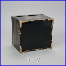 Antique Chinoiserie Decorated Ebonized Disc Music Box C1890