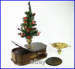 Antique Christmas Kalliope Tree Stand Music Box Automaton