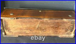 Antique Circa 1880 Swiss 21long Working Music Box Wooden Case Decorative Inlaid