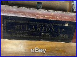 Antique Clariona Reed-Pipe Organ 14-note Organette Roller Merritt Gally 1883