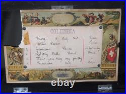 Antique Columbia Six Airs Swiss Cylinder Music Box 6 Songs VIDEO