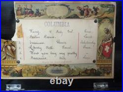 Antique Columbia Six Airs Swiss Cylinder Music Box 6 Songs VIDEO
