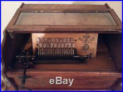 Antique Concert Roller Organ 1880's PLUS 49 Original Pin Cobs dated 1885