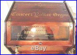 Antique Concert Roller Organ & 21 Cobbs Looks And Plays Great Exceptional Cond