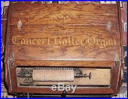 Antique Concert Roller Organ With 4 Tune Cobs, Great Condition, Working