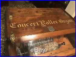 Antique Concert Rolling Organ With 3 Cobs Beautiful Piece