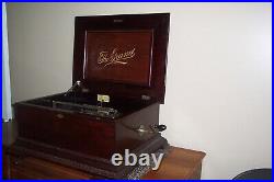 Antique Criterion 15 3/4 Disc Music Box, 2 Discs Make Offer