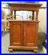 Antique-Criterion-Music-Box-Wood-Stand-Cabinet-ONLY-with-2-Slide-Outs-01-et