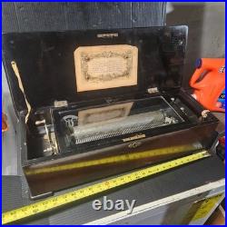 Antique Cylinder Music Box 12 Aires