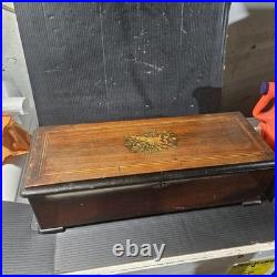 Antique Cylinder Music Box 12 Aires