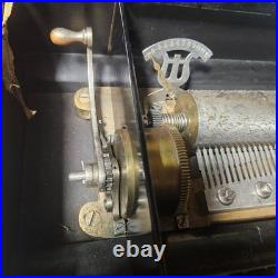 Antique Cylinder Music Box 12 Aires