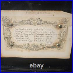 Antique Cylinder Music Box 12 Aires