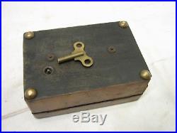 Antique Cylinder Music Box 2 Aires/Songs/Tune 50 Note Needs Love Wood Burl Box