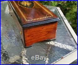 Antique Cylinder Music Box 4 Air ca 1880 13 cylinder Mandolin/Organocleide