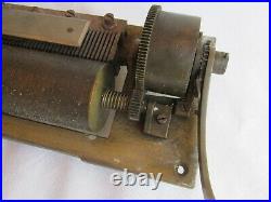 Antique Cylinder Music Box Tested Works Only Machine! Watch The Video Below
