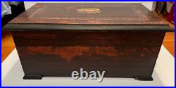 Antique Cylinder Music Box with Butterfly strikers 10 Songs Works! Watch Video Antique Cylinder Music Box with Butterfly strikers 10 Songs Works! Watch Video