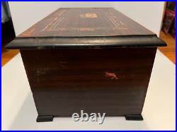 Antique Cylinder Music Box with Butterfly strikers 10 Songs Works! Watch Video Antique Cylinder Music Box with Butterfly strikers 10 Songs Works! Watch Video