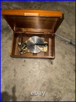 Antique Disc Music Box Barcarolle Switzerland Original Plays well Barcarolle