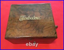 Antique Disc Music box by Troubadour with 10 discs