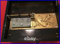 Antique Disc Music box by Troubadour with 10 discs