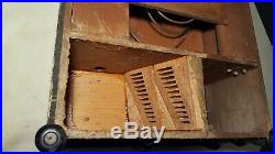Antique Disc Organette Roller Organ Parts or Restoration Project-Large Case