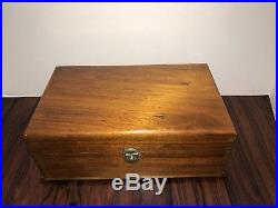 Antique Disk Music Box Includes 12 disks Looks and Sounds Great
