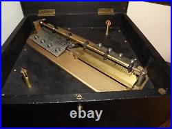 Antique Double Comb Symphonion Music Player/Bx with15 Vintage Disc-Unrestored