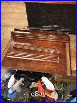 Antique Early Organette Music Box Roller Organ Works Case Needs Restoration