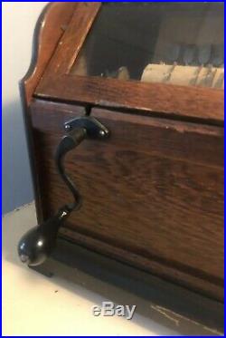 Antique Early Working Hand Winding Chautauqua Roller Organ Instrument Music Box
