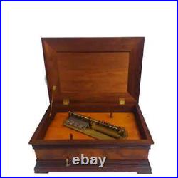 Antique European Double Comb Music Box Phonograph Excellent SEE VIDEO