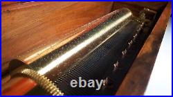 Antique FULLY RESTORED Keywind Cylinder Music Box C. 1845 (Video Inc.)
