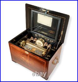 Antique FULLY RESTORED Swiss Victorian ORCHESTRA Music Box C. 1875 (Video Inc.)