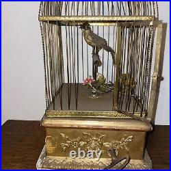 Antique French Bird Cage Automation LARGE 19 Mechanically Works