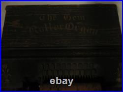 Antique Gem Roller Organ 1907 Needs Restoration
