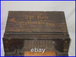 Antique Gem Roller Organ 1907 Needs Restoration