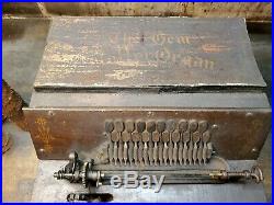 Antique Gem Roller Organ Music Box Restoration Project Parts w 3 Cost