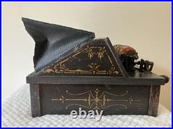 Antique Gem Roller Organ Music Box and 4 Music Cobs