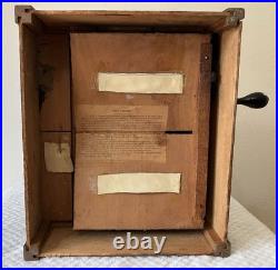 Antique Gem Roller Organ Music Box and 4 Music Cobs