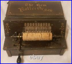 Antique Gem Roller Organ Music Machine
