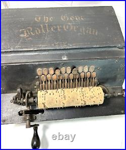 Antique Gem Roller Organ Music New York With 21 Cobs Songs as is for parts