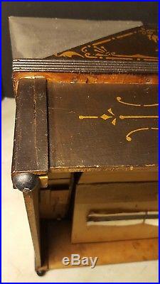 Antique Gem Roller Organ Pinned Cob Reed Player 1901 Music Box Plays Great
