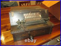 Antique Gem roller organ with cobs