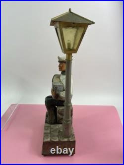 Antique German Black Forest Whistling Navy Sailor Music Box Karl Griesbaum Lamp
