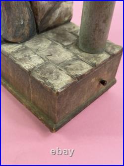 Antique German Black Forest Whistling Navy Sailor Music Box Karl Griesbaum Lamp