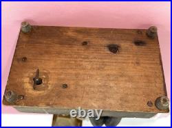Antique German Black Forest Whistling Navy Sailor Music Box Karl Griesbaum Lamp