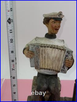Antique German Black Forest Whistling Navy Sailor Music Box Karl Griesbaum Lamp